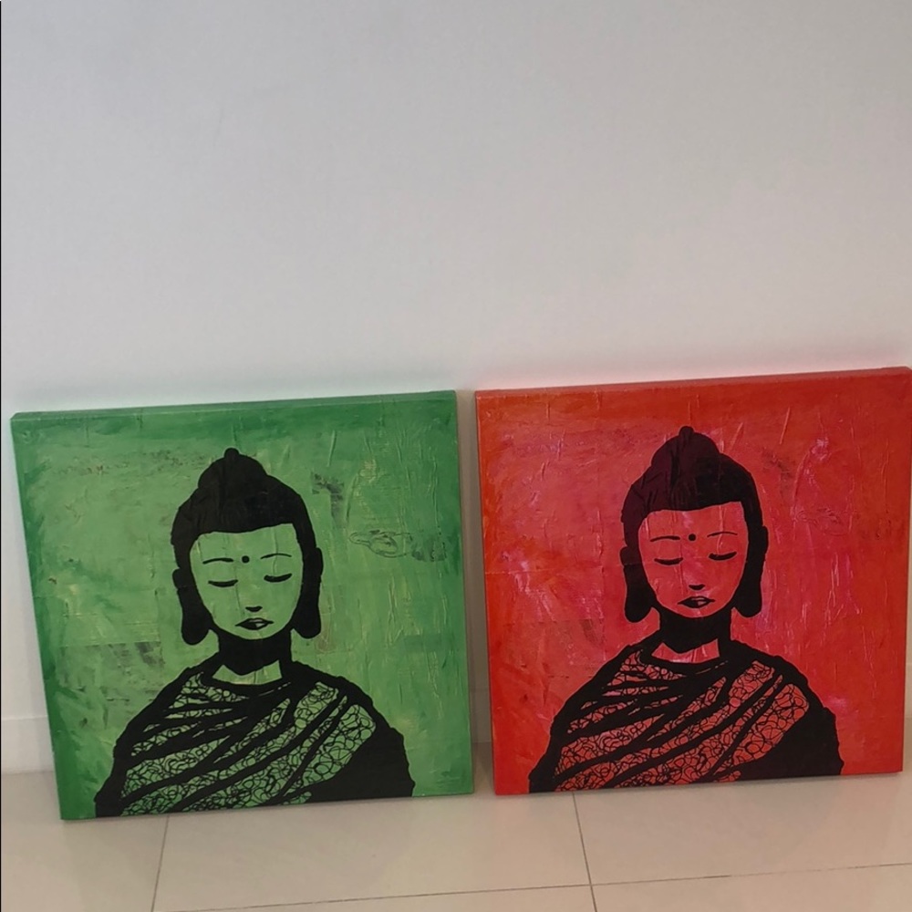 4-set canvas paintings Decorative Negotiable